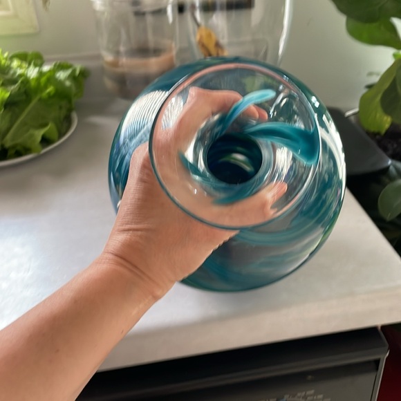 Large blown glass vase - Picture 4 of 6
